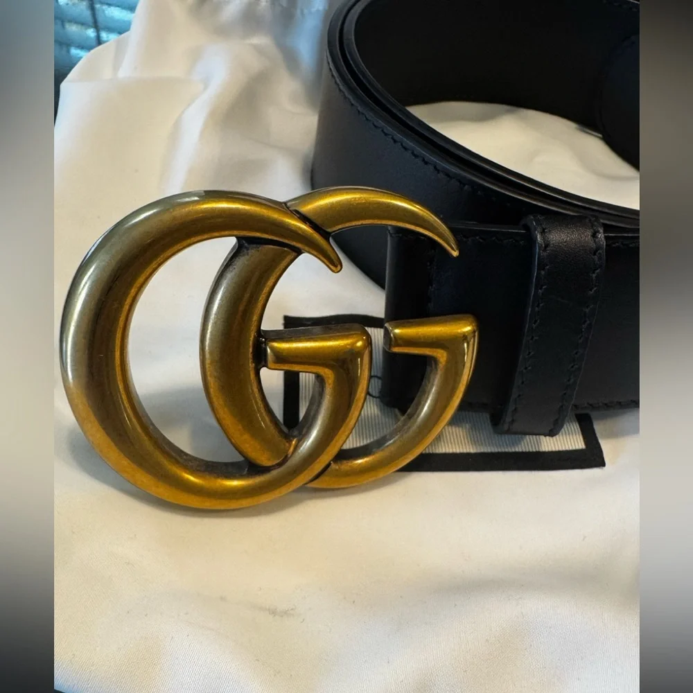 Authentic Gucci GG Marmont wide belt - Picture 1 of 7